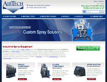 Tablet Screenshot of airtechspray.com